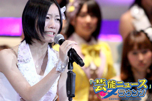 【AKB48第4回選抜総選挙・速報】9位松井珠理奈 涙で「私はどこにいても変わりません」