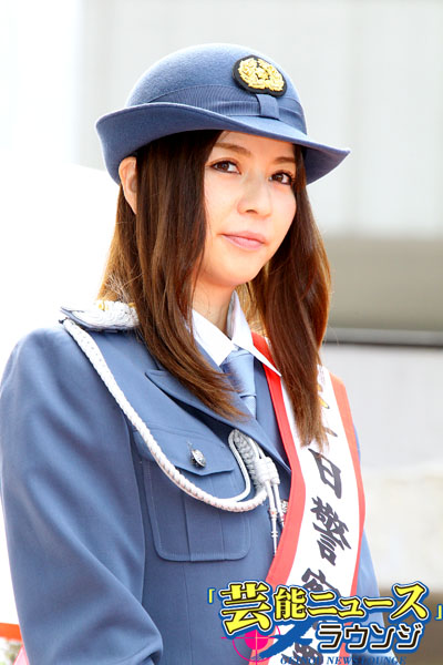 香里奈 渋谷で一日警察署長！制服に「身の引き締まる思い」