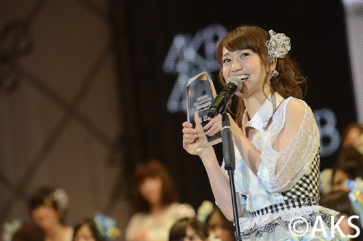 【AKB48第5回選抜総選挙・スピーチ全文】2位大島優子「涙の1つも出ない（笑）」指原には「負けたくないと」