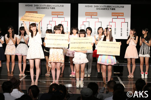 AKB48じゃんけん大会SKE48研究生予備戦で下克上発生！松村香織敗れる