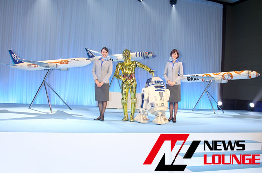 ANA、『スター・ウォーズ』の新キャラBB-8の特別塗装機2体を発表！R2-D2機の遊覧フライトを10月に