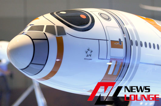 ANA、『スター・ウォーズ』の新キャラBB-8の特別塗装機2体を発表！R2-D2機の遊覧フライトを10月に
