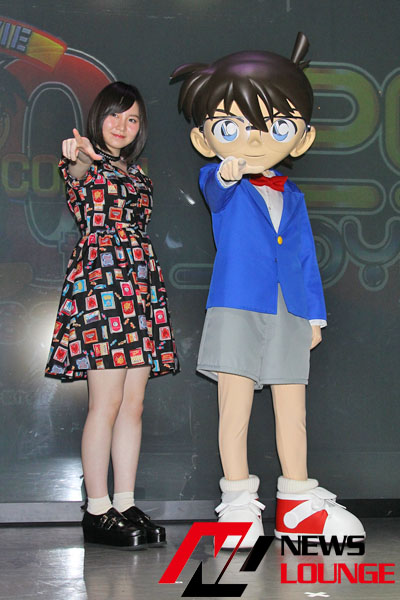 元AKB48岩田華怜、コナン登場に絶叫！名探偵コナン×ジョイポリスが20周年目同士でコラボ