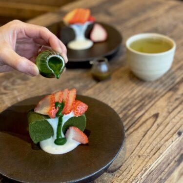 滋賀県の日本茶カフェ「頓宮茶寮(とんぐうさりょう)」で旬のイチゴを使ったスイーツが2月限定で登場！