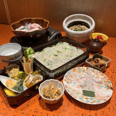 福岡・中州「日本料理てら岡」より、自家製ふぐ魚醤ポン酢で楽しむ「虎ふぐびっくりしゃぶ」提供開始！