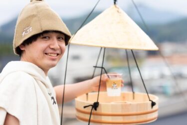 兵庫・丹波のサウナで外気浴中に空からコーヒーが届くサービスを提供開始