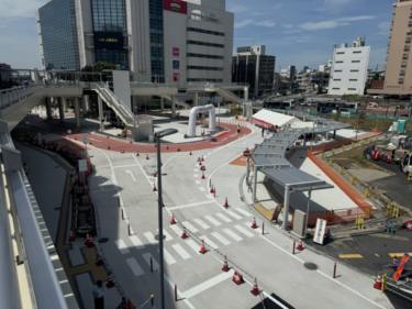 新たな交通広場が登場！取手駅北土地区画整理事業で取手駅西口交通広場が開通