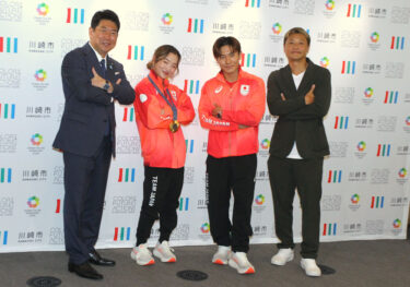 パリ五輪2024ブレイキン女子優勝のAMIと同男子４位入賞のShigekixが川崎市挙げてのサポートに感謝