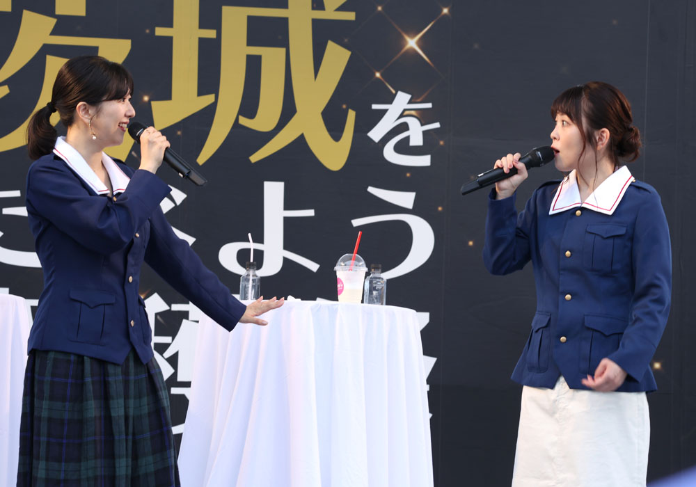 ガルパン声優・渕上舞、茅野愛衣、福圓美里「茨城をたべよう収穫祭」!やられた時に「ドラえもんみたいに…」【中編】