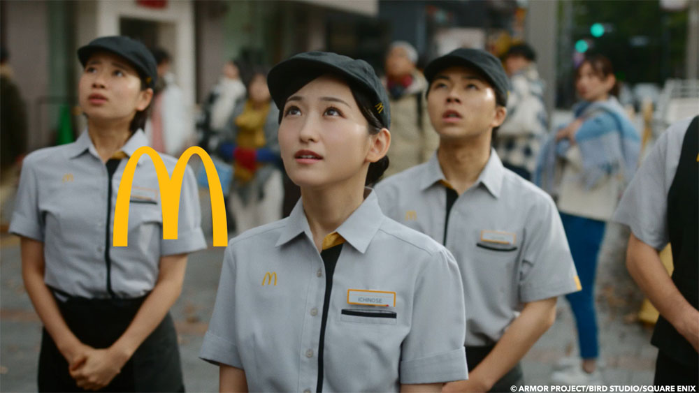 乃木坂46・一ノ瀬美空 マッククルーになり“伝説のドラクエバーガー”を!剣を振るい、「メラじゃダメ」の切迫したセリフも…