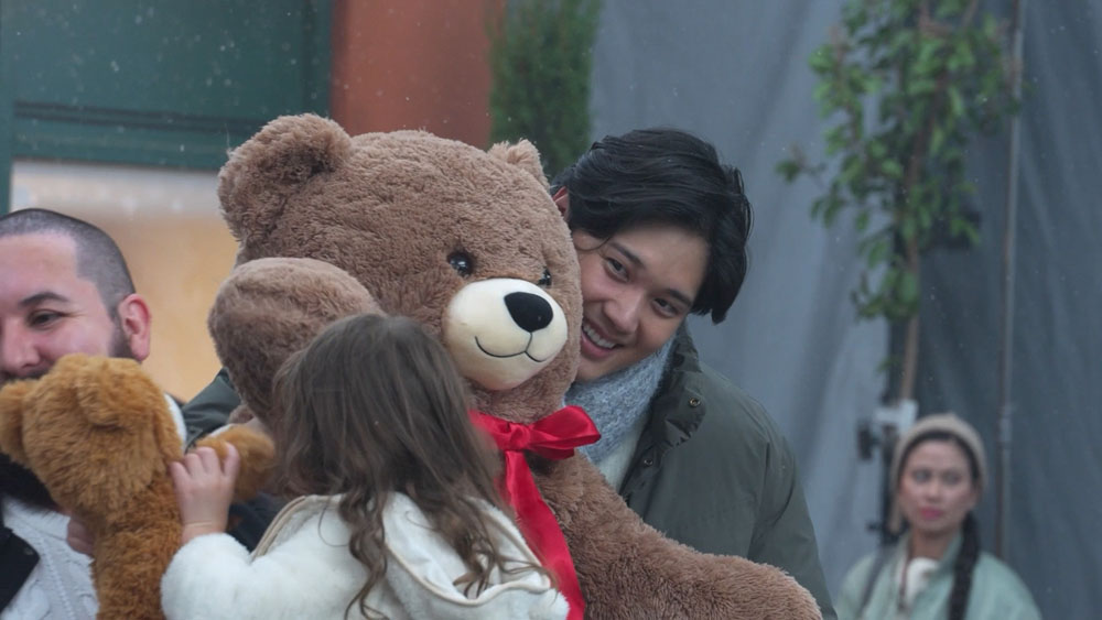 大谷翔平選手、『キリンプラズマ乳酸菌』CMメイキング!子供に寄り添い、柔和な父の顔が随所に…