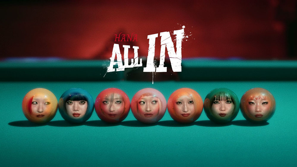 HANA初のメンバー全員による作詞・作曲「ALL IN」、“ちゃんみな初監督“のMusic Videoが本日公開