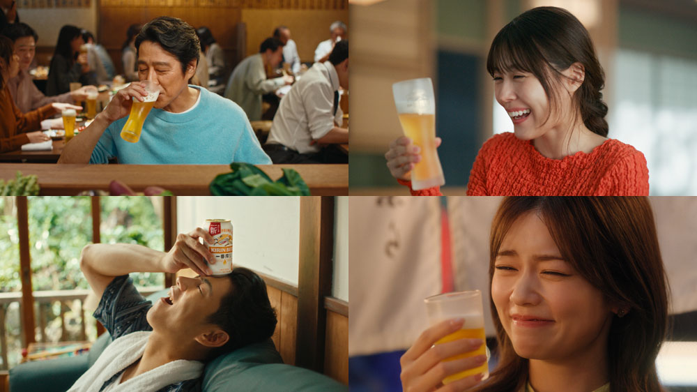 有村架純、堤真一、賀来賢人、小芝風花登場！鰻屋、焼き鳥屋、銭湯の脱衣所、夜の屋台で「やっぱりビールが一番だ」と笑顔で…